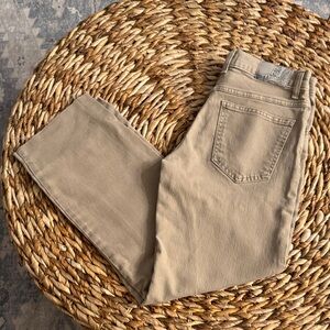 We The Free Women's Beige Straight Leg Jeans